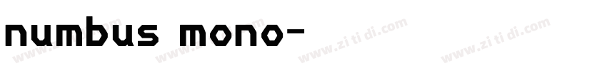 numbus mono字体转换
